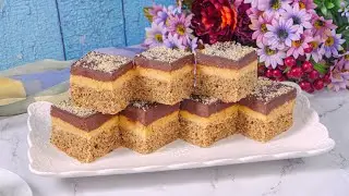 Lenten cake with walnuts and chocolate