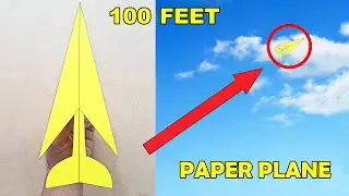 MAKING A FAR GOING PAPER AIRPLANE - ( Very Easy ! )