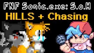FNF Sonic.exe: Spirit of hell Hill Song Tails sing it + Chasing! (Fanmade)