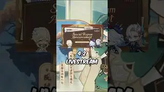 Genshin 4.2 Livestream Announcement 