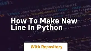 how to make new line in python