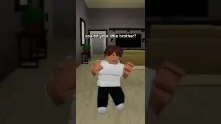 When you hit your little brother #shorts #roblox #brookhavenrp