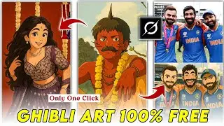 100% Free🤩 Ghibli Photo Kaise Banaye ? How To Create Ghibli Image | Viral Cartoon Photo Editing
