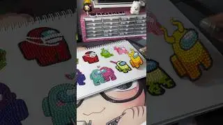 VERY SUS! Who is the impostor?! #diamondpainting #diamondart #asmr #satisfying  #diy #craft #art