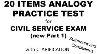 Analytical Practice Test with Explanation | Civil Service Exam Reviewer