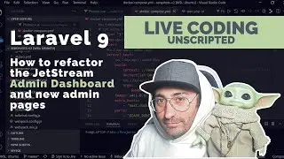 How to refactor the admin dashboard and create new admin pages | Live Coding unscripted part 4