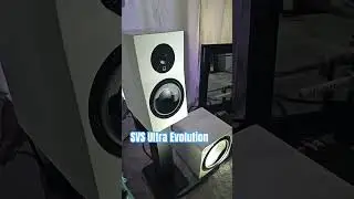 The SVS Ultra Evolution Bookshelf  Speakers are in place. 2.2 HiFi System.