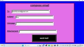Mail sender project using python