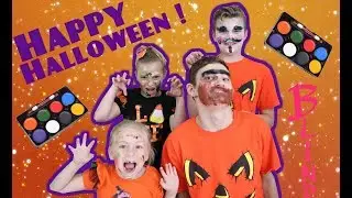 BLIND HALLOWEEN MAKEUP CHALLENGE!!!