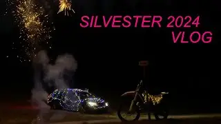 FEUERWERK AUF MOTOCROSS & Lichterkette am Auto - SILVESTER 2024 SPECIAL