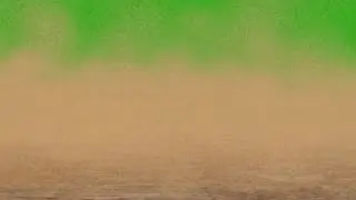 sandstorm in the desert on green screen