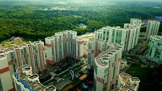 ЖК Изумрудные холмы с высоты птичьего полета. DJI MAVIC PRO