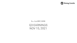 Lucid Motors Q3 2021 earnings