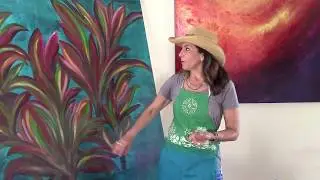 Art with Lórien ~ In the Studio ~ Creating a Painting Using Mixed Media