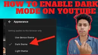 How To Enable Dark Mode - Theme On Youtube After Update 2022 🔥 | Youtube Dark Theme