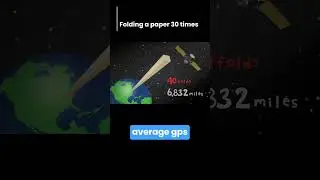 folding a paper 30 times#shorts