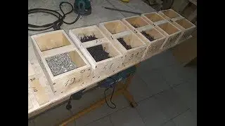 Ящик для хранения и переноса крепежа! Из остатков фанеры! Своими руками! DIY! Самоделки!