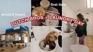 Drove 2 hours just to try Dutch Bros + Laundry Day | VLOGMAS DAY 7