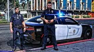 Playing GTA 5 As A POLICE OFFICER City Patrol| LAPD|| GTA 5 Lspdfr Mod| 4K
