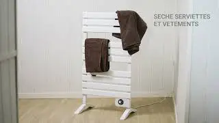 ECODE Sèche-serviettes électrique avec pieds, « Towel Heat », Tuya APP, 105x56x2 cm. ECO-701