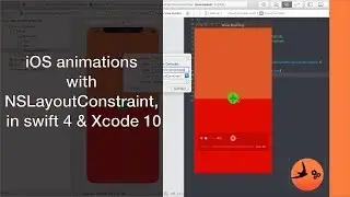 iOS animations with NSLayoutConstraint, in swift4 & Xcode 10