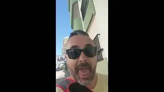 Portugal Algarve Quarteira view of Portuguese vlogger. Walk to the beach (Praia) Hotel Dom Jose.