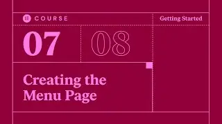 Tutorial Elementor - 07 Creating the Our Menu Page