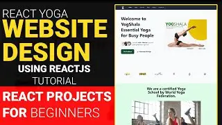 how to Create a yoga website with ReactJS and Tailwind css [UI Design ]