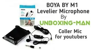 Boya BY-M1 - Omnidirectional Lavalier Condenser Microphone by Unboxing-Man