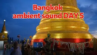 Bangkok 2024, my travel in ambient sound, DAY 5, Ayutthaya by train and bike & Wat Saket