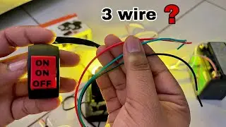How to connect a 3 wire switch || wiring 3 wire lights