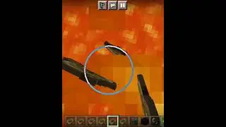 Trying to Stand on Lava In Minecraft PE #shorts