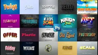 FULL EDITABLE 3D TEXT EFFECT IN PHOTOSHOP PSD FILE Part 18 | Text Effect Psd File