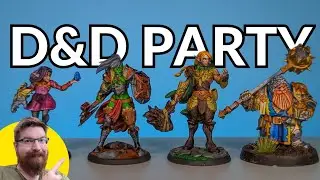 I Painted an ENTIRE D&D Party With Metallic Paints!