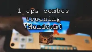 Practicing 1 cps combos//mcpe hive //Handcam