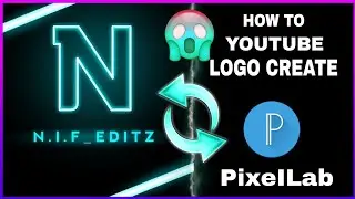 How to Make Neon Glowing Text Logo in Pixellab || Create Glowing Neon Text || Text Logo Tutorial