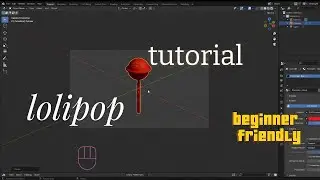 BLENDER FOR BEGINNERS. Create this sweet lolipop  in 1 minutes. (Step-by-Step Tutorial)