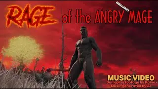 Rage of the Angry Mage - The Beginning - Metal Music Video (using AI generated music)
