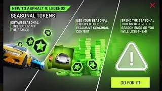 Asphalt 9 - Seasonal Tokens Explained - Look out for them in All Events