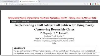 Implementing full adder / full subtracter using parity conserving reversible gates