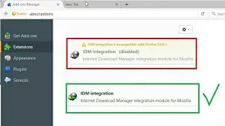 IDM integration est incompatible avec Firefox 53 ,52 ,51,50,49...(RÉSOLU)