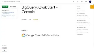 BigQuery: Qwik Start - Console [GSP072]