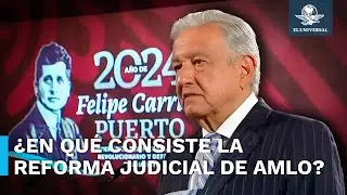 Esto es lo que propone la Reforma Judicial de AMLO, que está en boca de todos