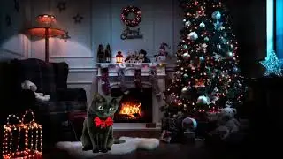 Картичка за Коледа и коледните празници.Merry Christmas