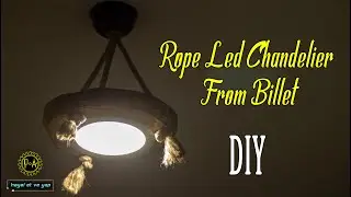 💡Kütükten Halatlı LED Avize Nasıl Yapılır *DIY Rope LED Chandelier From Billet* [Home Decor]