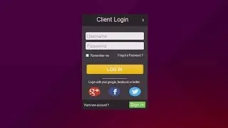 VIsual studio 2015 Flat Design Form Login - C# and VB.NET #3