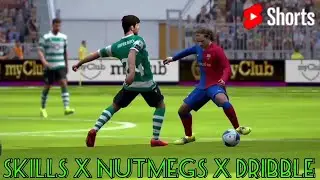 Nutmegs x Skills x Dribbling | Pes 21 #Shorts