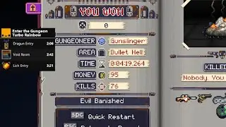 EtG Speedrun Turbo Rainbow Hell% (04:19) [WR]