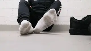 Black AF1 and EXTREMLY DIRTY White Adidas Socks