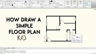 How To Draw a Simple Floor Plan in CAD (Part 1): Basics